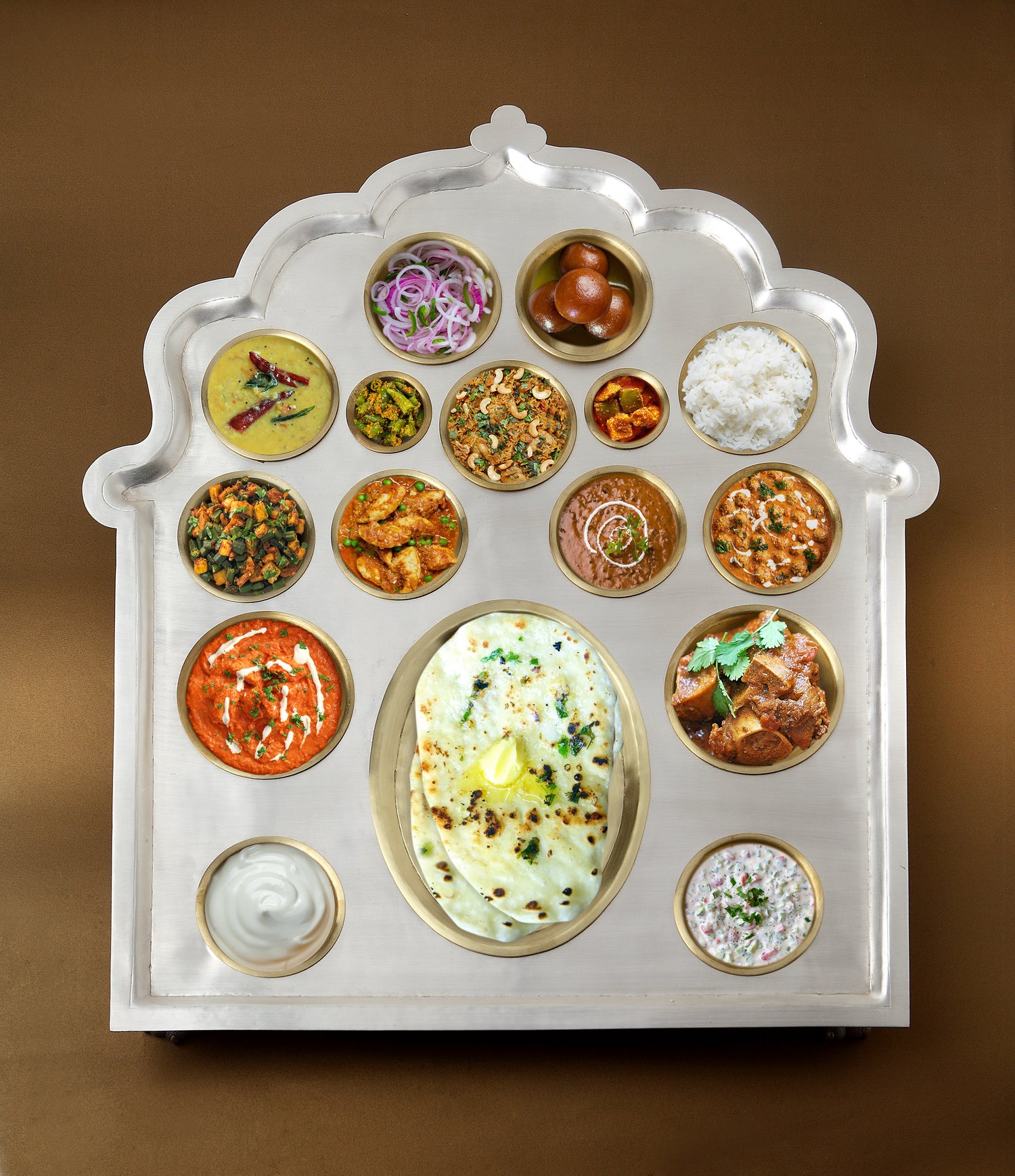 Introducing the Santrampur Thaal: A Regal Feast in Every Sense