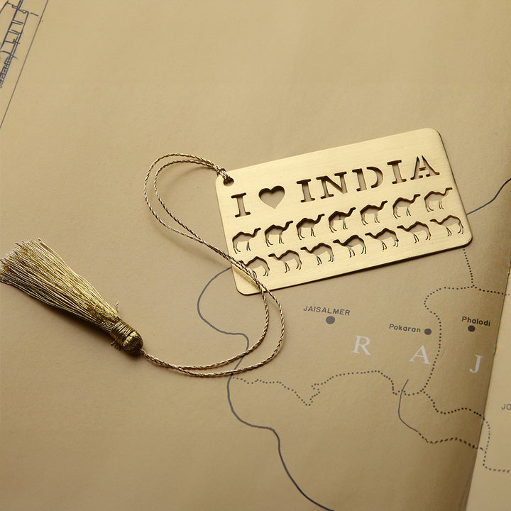 I LOVE INDIA BOOKMARK