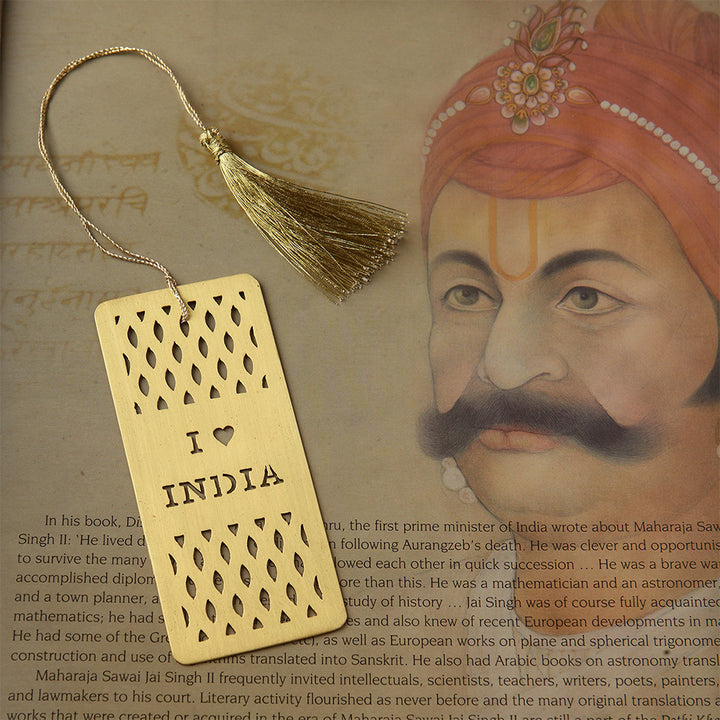 I LOVE INDIA BOOKMARK