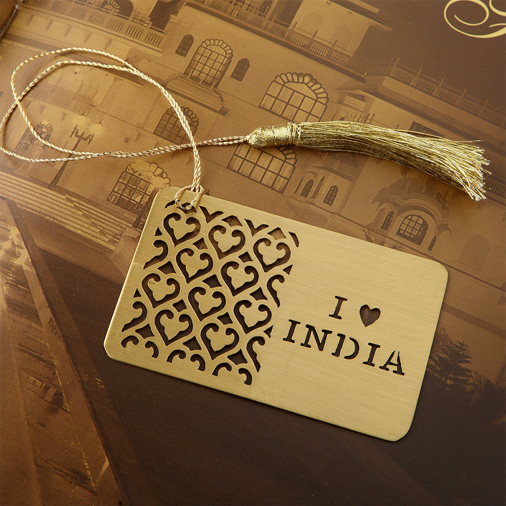 I LOVE INDIA BOOKMARK