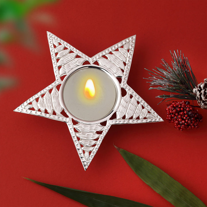 Star Christmas Tea Light Holder