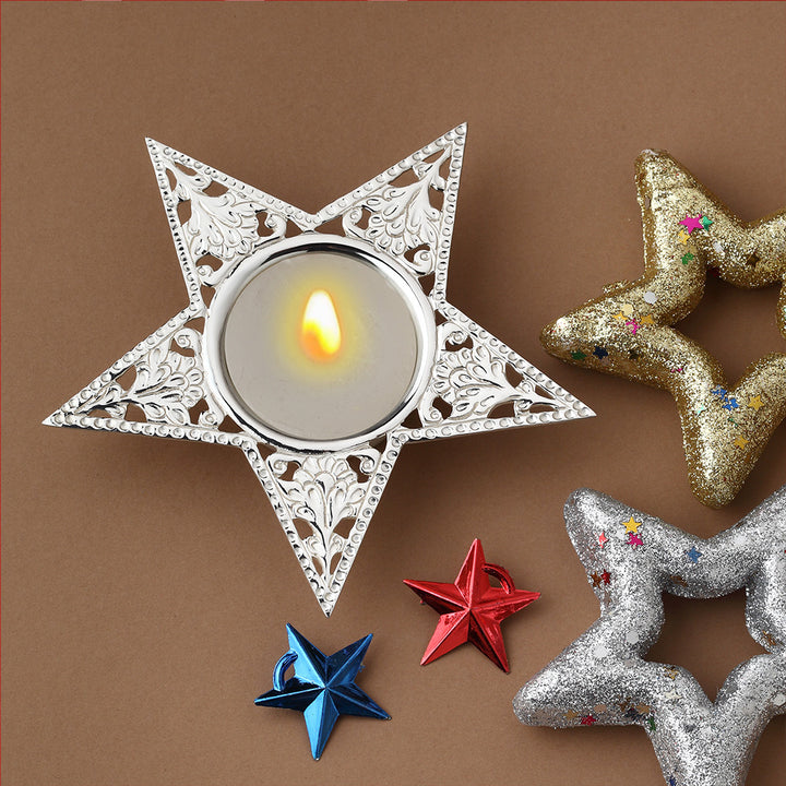 Star Christmas Tea Light Holder