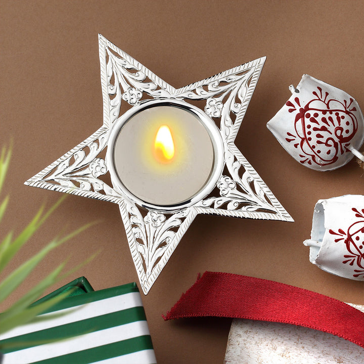 Star Christmas Tea Light Holder