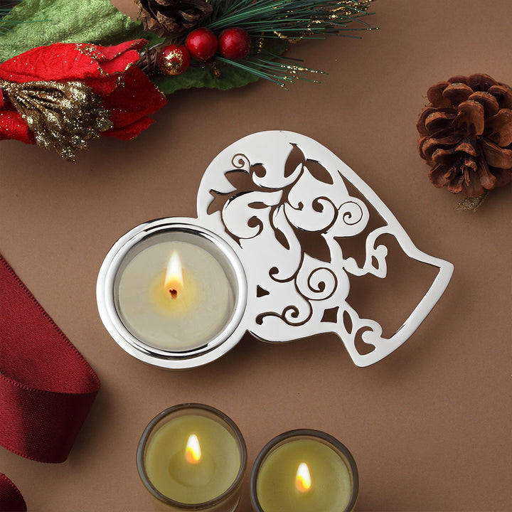 Mitten Christmas Tea Light Holder