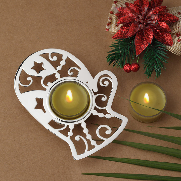 Mitten Christmas Tea Light Holder