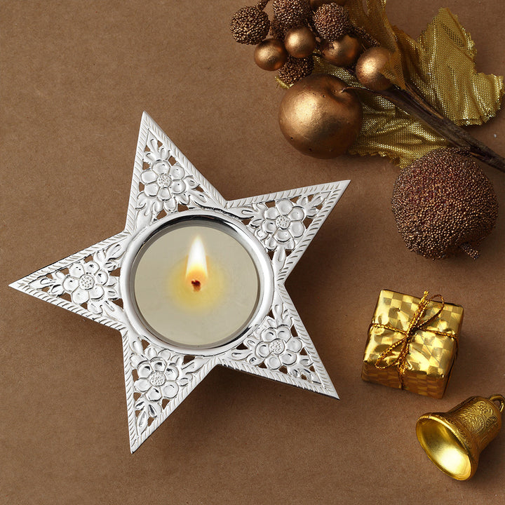 Star Christmas Tea Light Holder