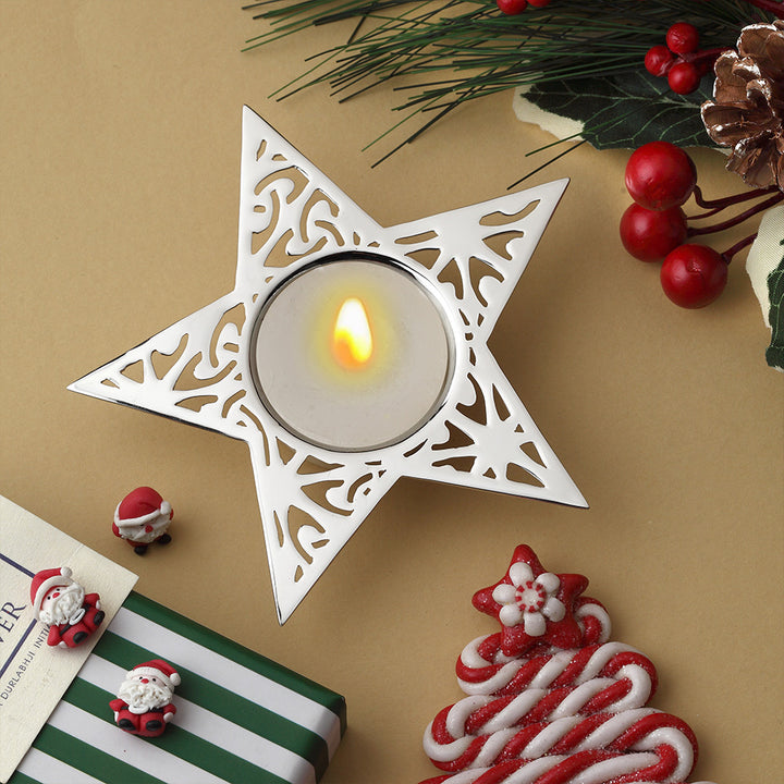 Star Christmas Tea Light Holder