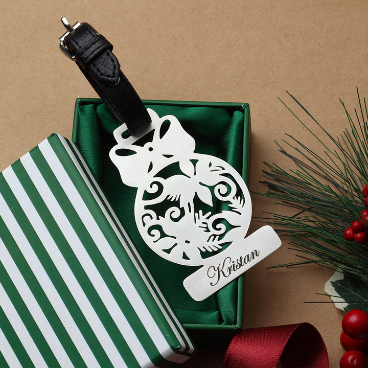 Customisable Christmas Luggage Tag