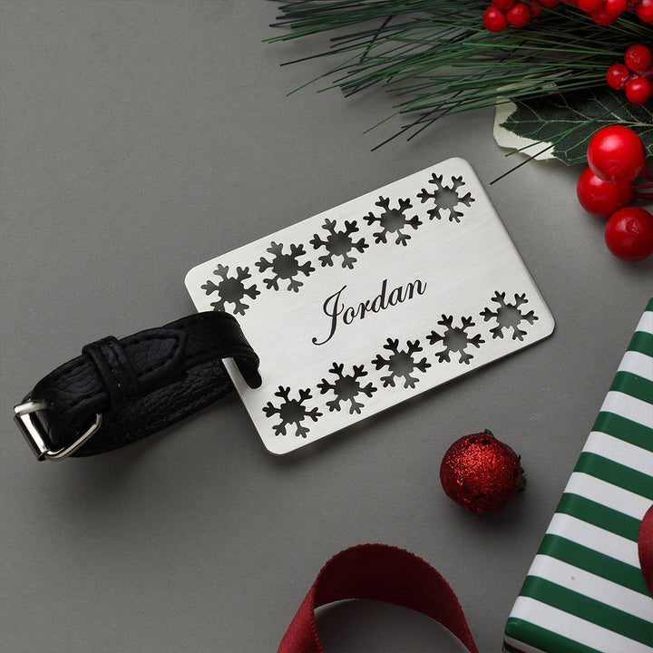 Customisable Christmas Luggage Tag