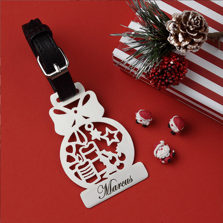 Customisable Christmas Luggage Tag