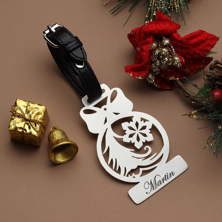 Customisable Christmas Luggage Tag