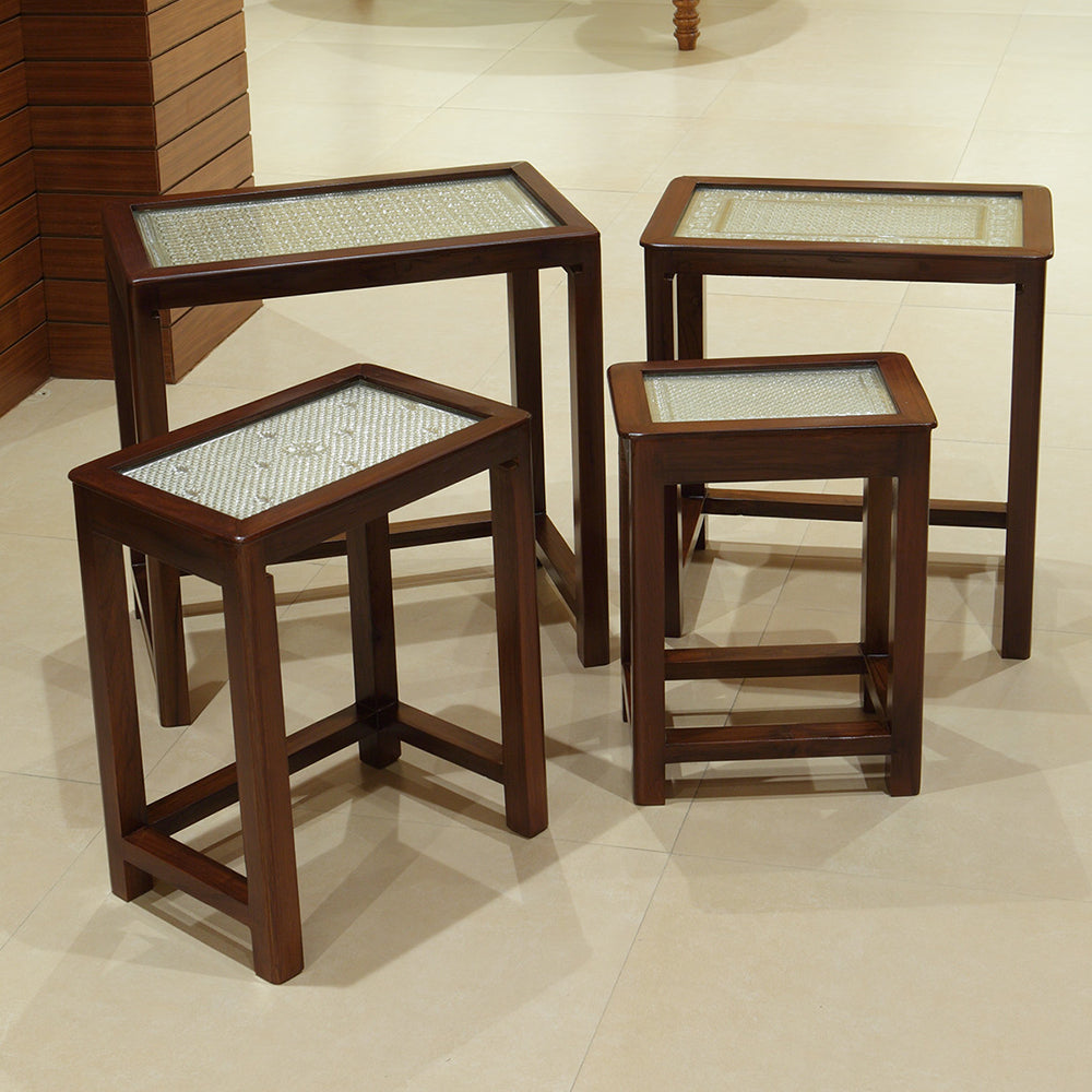 SET OF FOUR NESTING TABLES