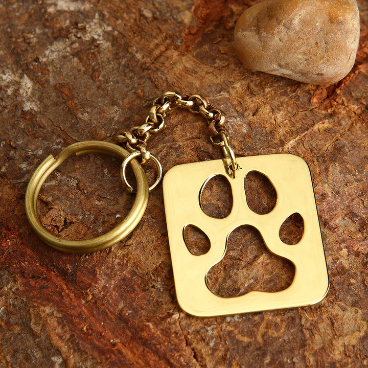 PUG MARK SQUARE - KEY RING