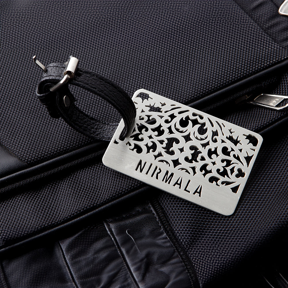 PATTERNED CUSTOMISABLE LUGGAGE TAG