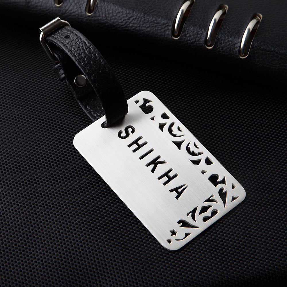 PATTERNED CUSTOMISABLE LUGGAGE TAG