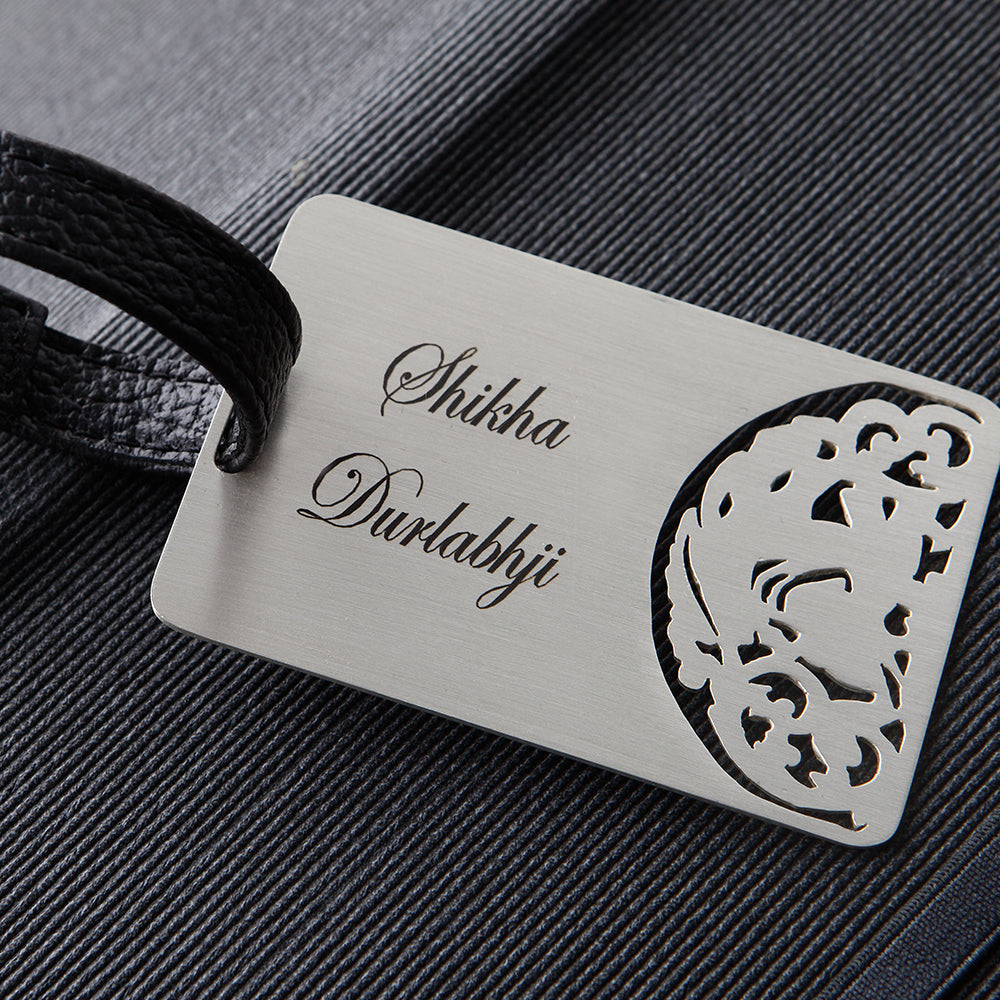 PATTERNED CUSTOMISABLE LUGGAGE TAG