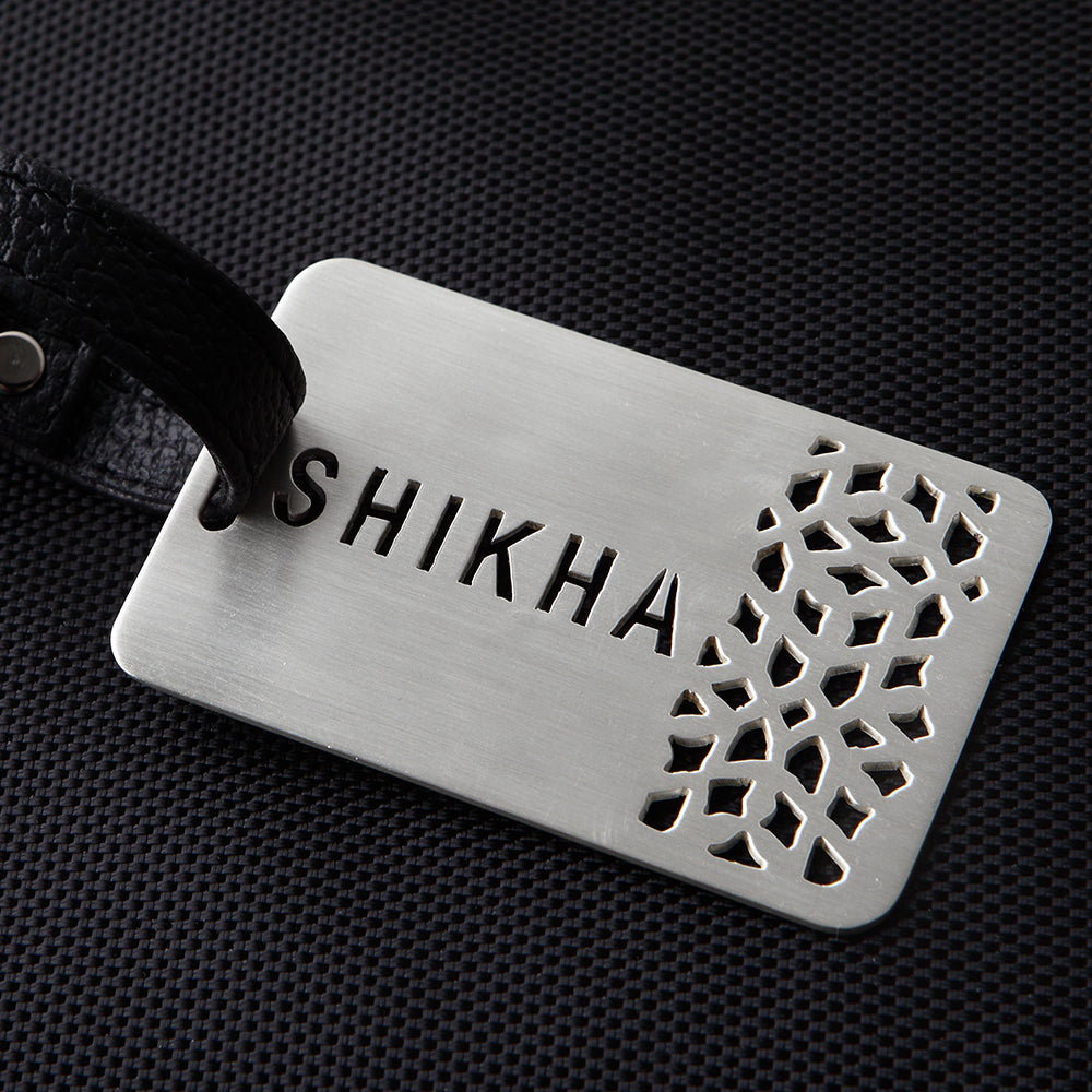 PATTERNED CUSTOMISABLE LUGGAGE TAG