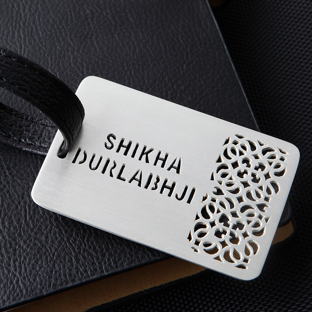 PATTERNED CUSTOMISABLE LUGGAGE TAG