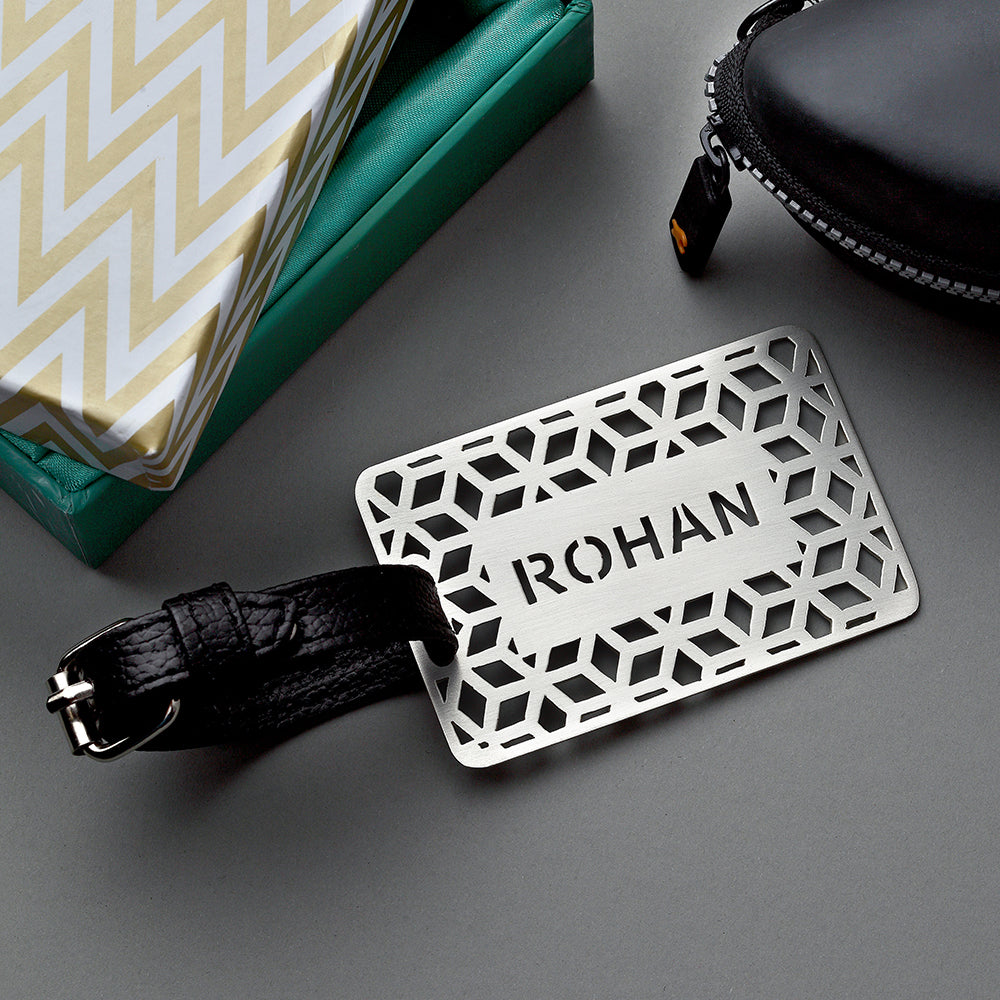 Geometrical customisable luggage tag