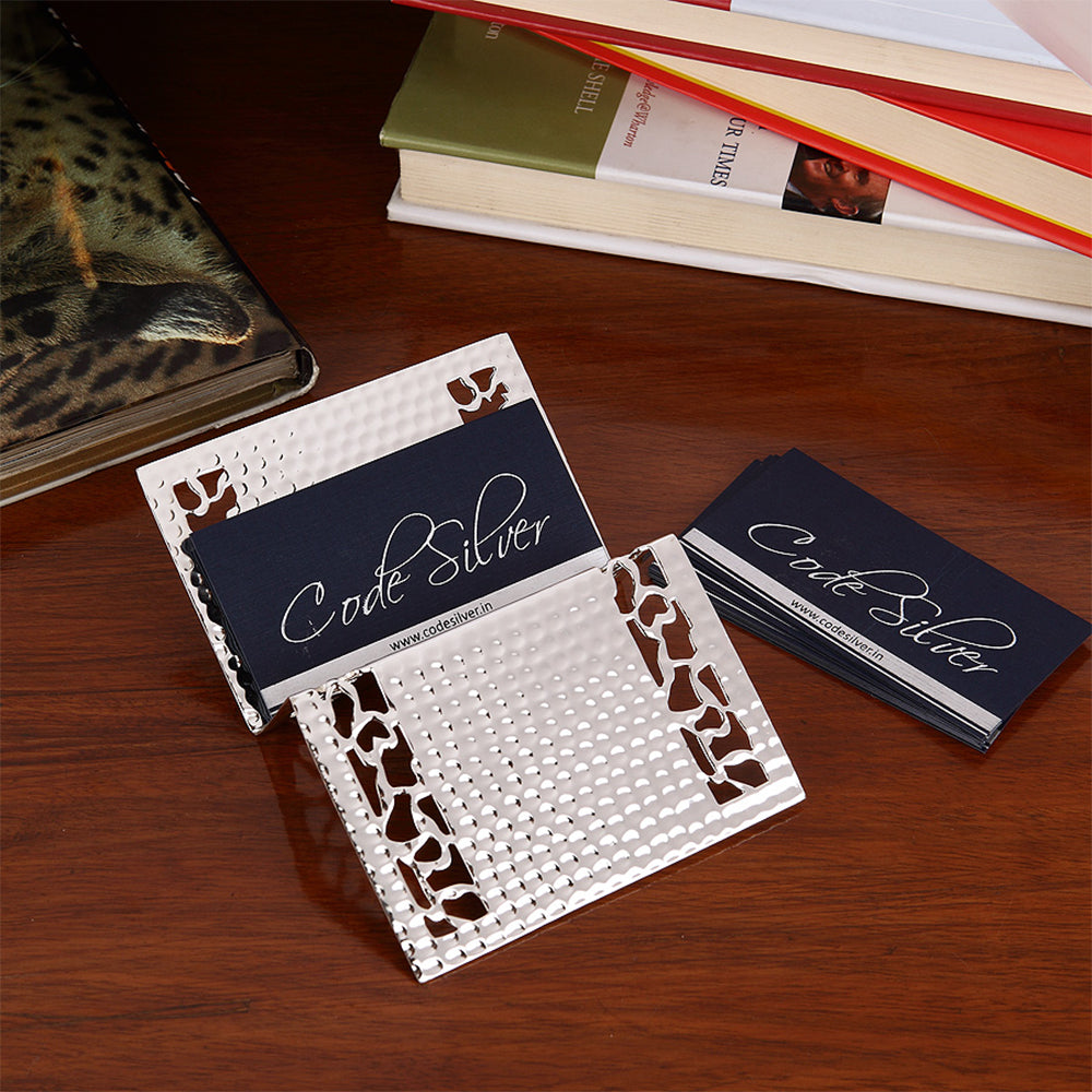 TEXTURED DESK CARD HOLDER