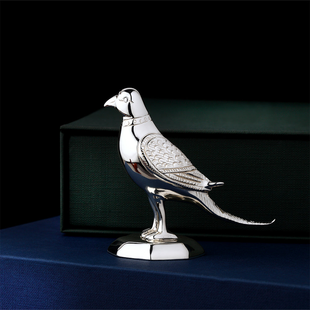 SILVER PLATED PARROT PAPER WEIGHT