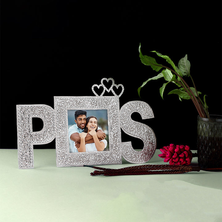 INITIAL & HEART PHOTO FRAME