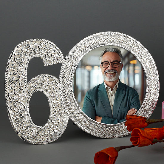 60-SHAPED PHOTO FRAME