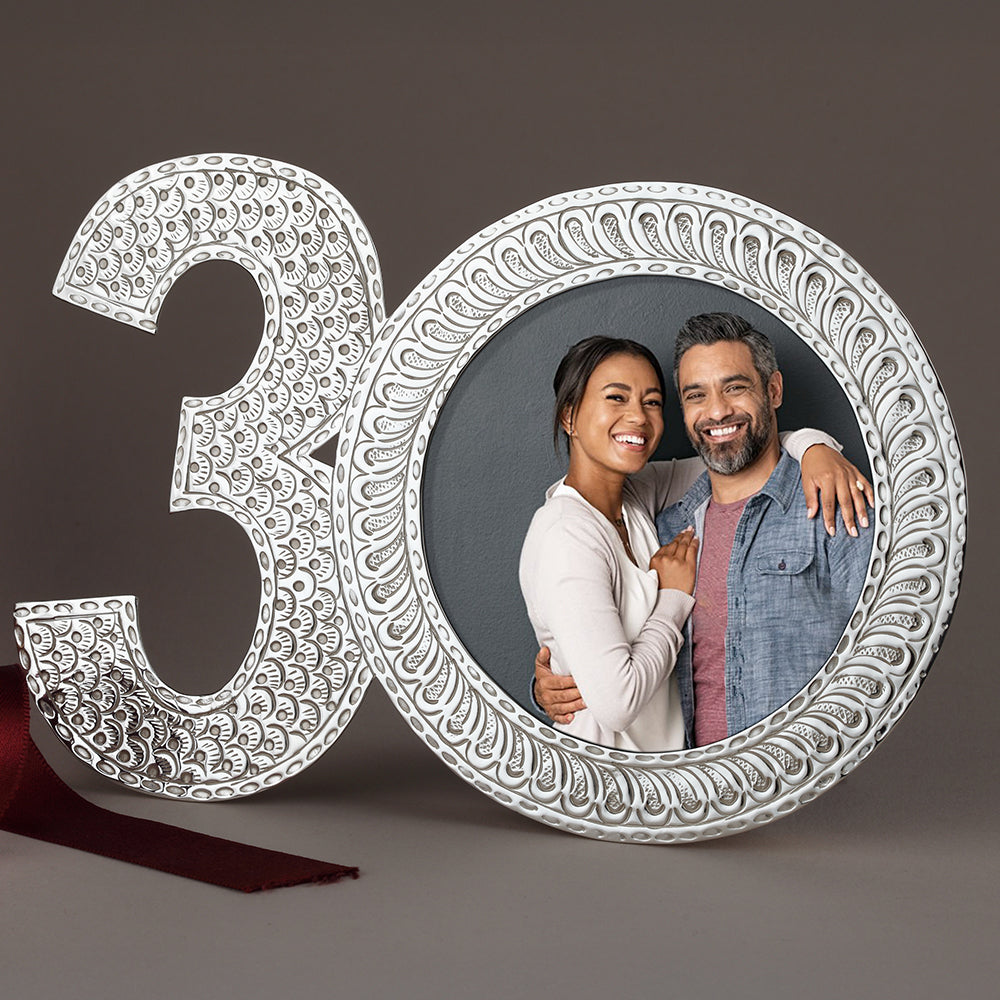 30-Shaped Photo Frame with