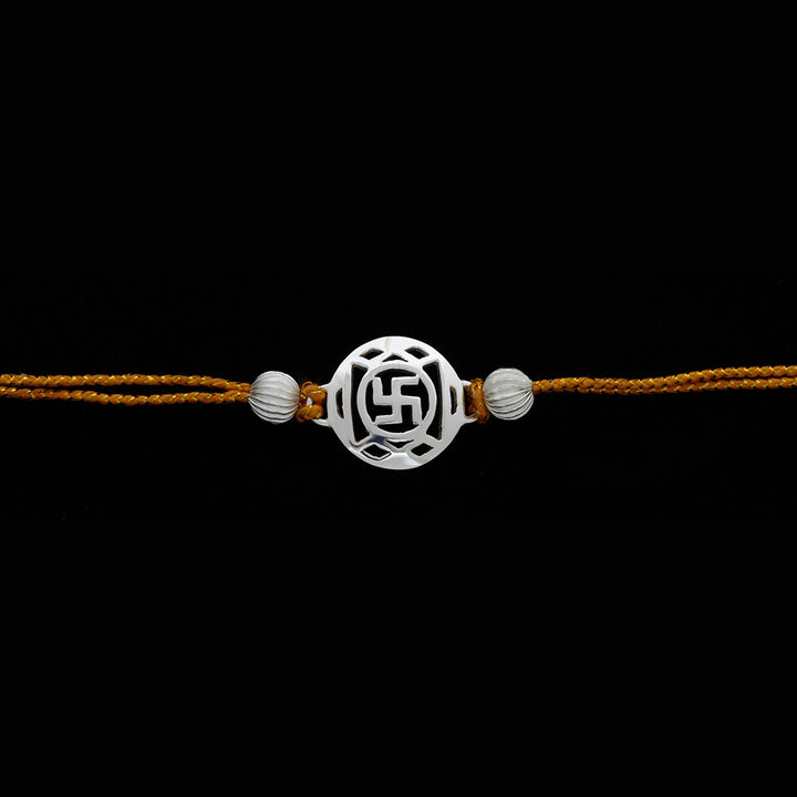 SILVER PLATED RAKHI