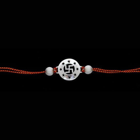 SILVER PLATED RAKHI