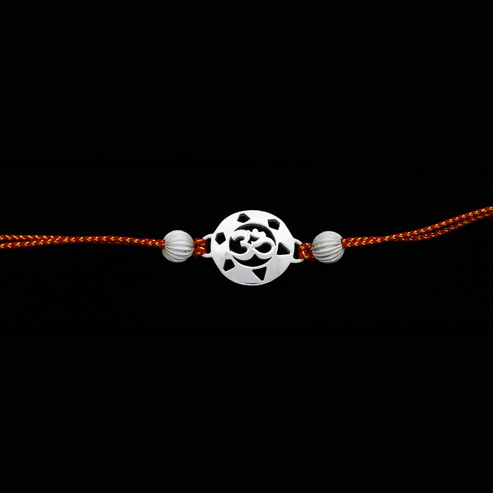 SILVER PLATED RAKHI