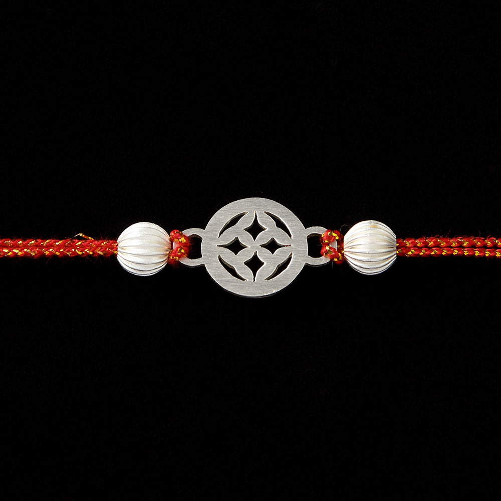 SILVER PLATED RAKHI