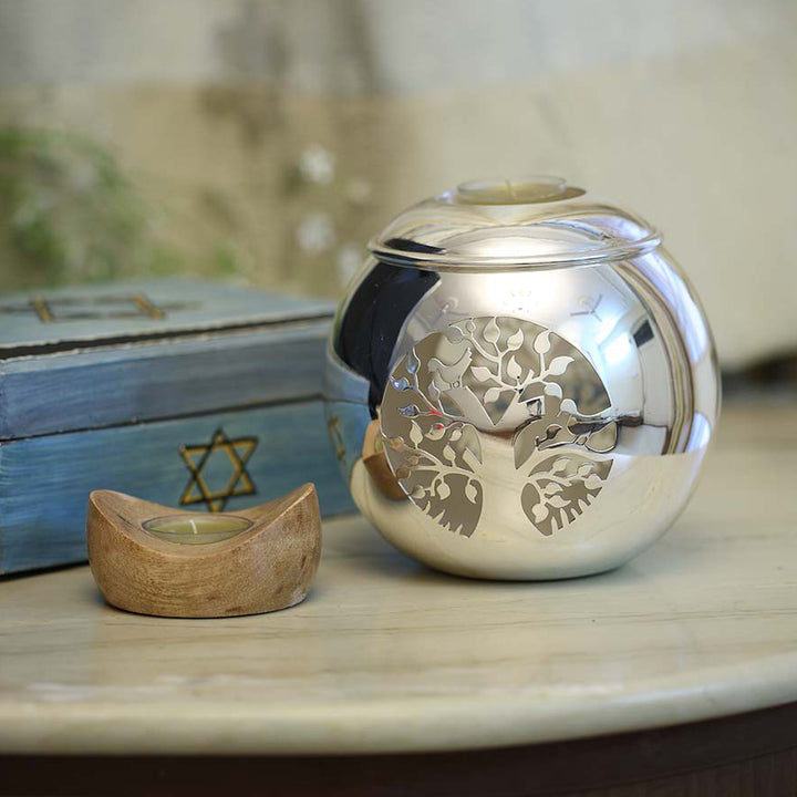 SILVER PLATED TEA LIGHT HOLDER