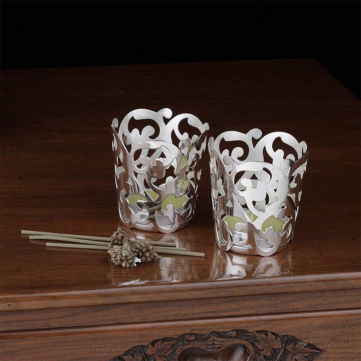 SILVER PLATED TEA LIGHT HOLDER (PER PCS.)