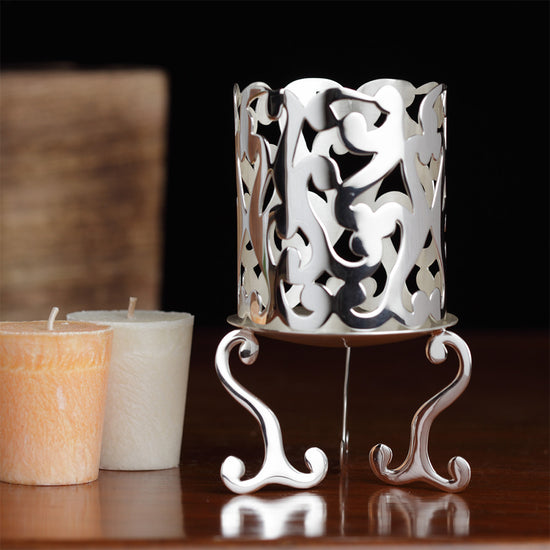 SILVER PLATED TEA LIGHT HOLDER