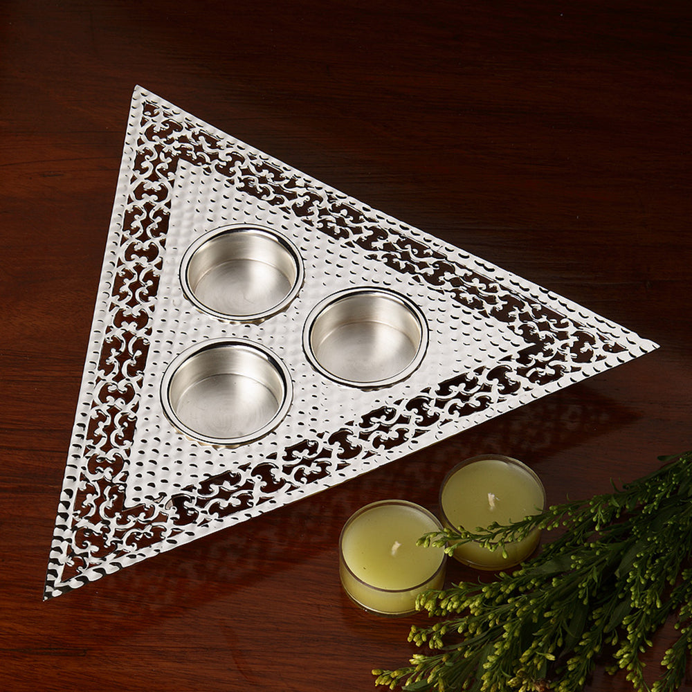 TRIANGLE THREE TEA LIGHT HOLDER