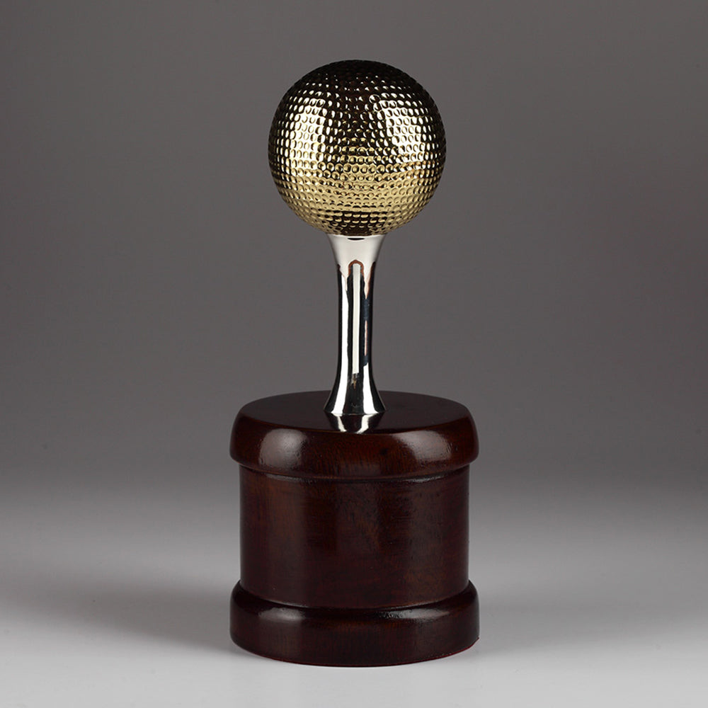 BRASS GOLF BALL MEMENTO