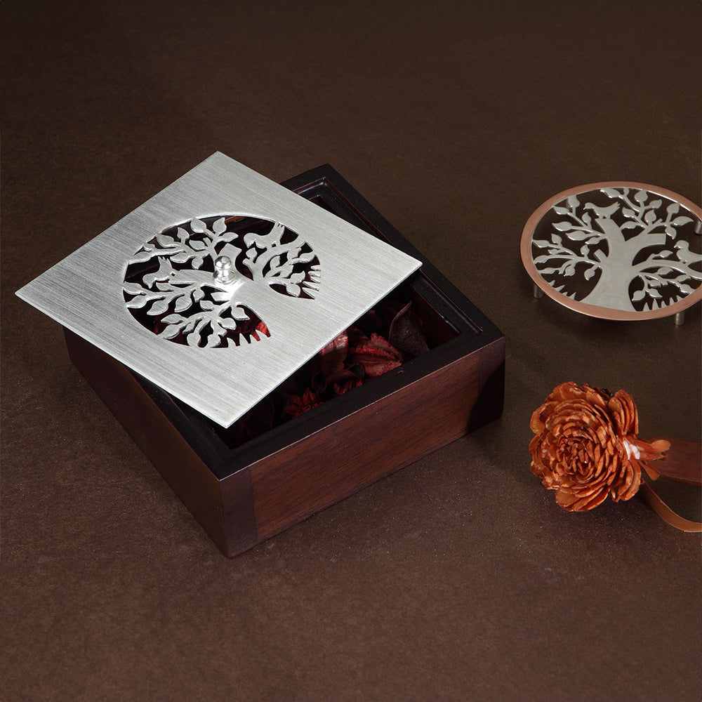 TREE OF LIFE WOOD AND JAALI BOX