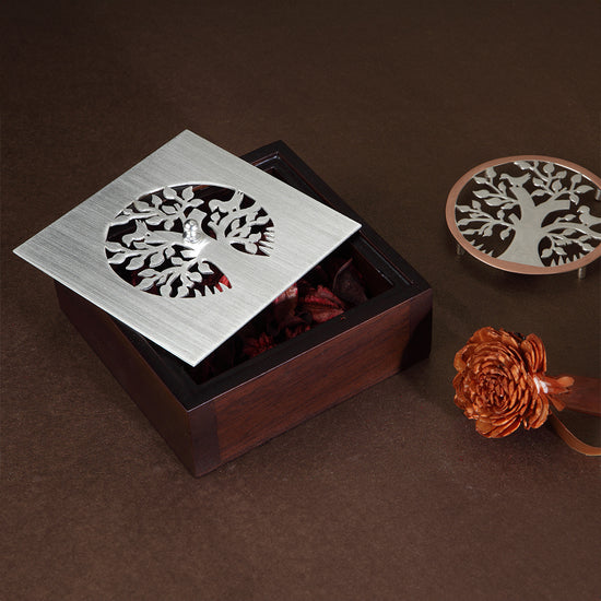 TREE OF LIFE WOOD AND JAALI BOX