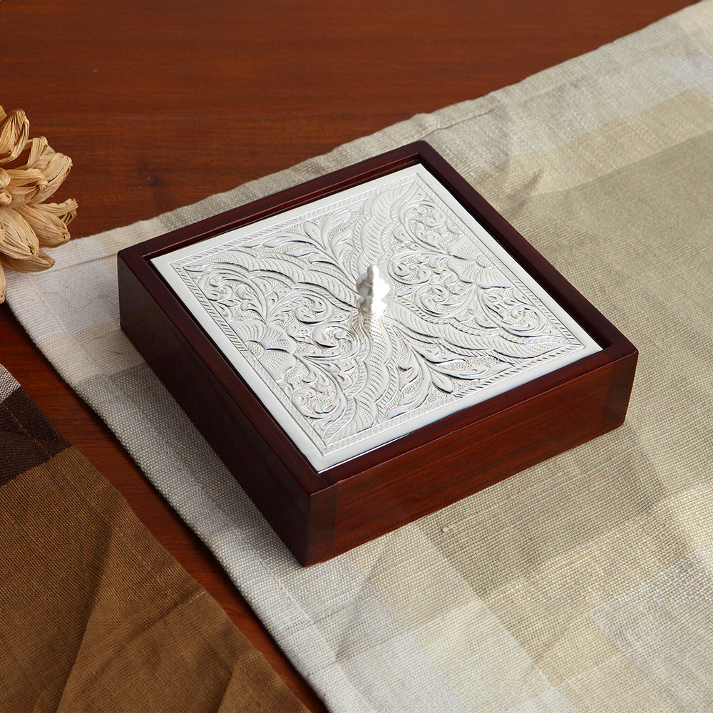 DECORATED WOODEN BOX