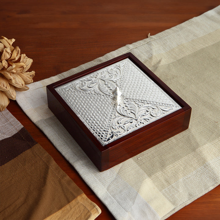 DECORATED WOODEN BOX