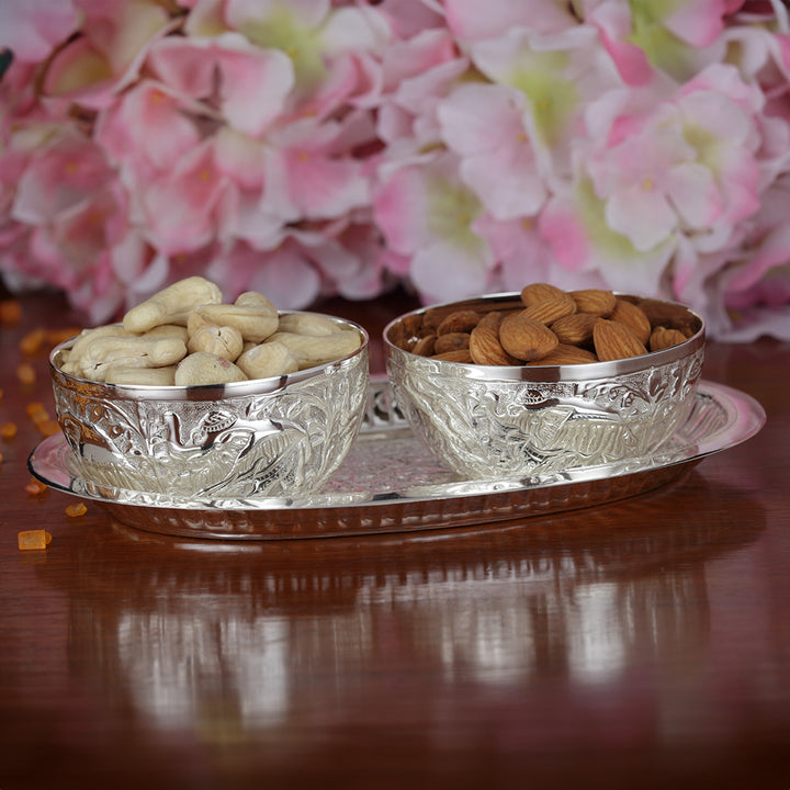 EMBELLISHED BOWL SET & TRAY