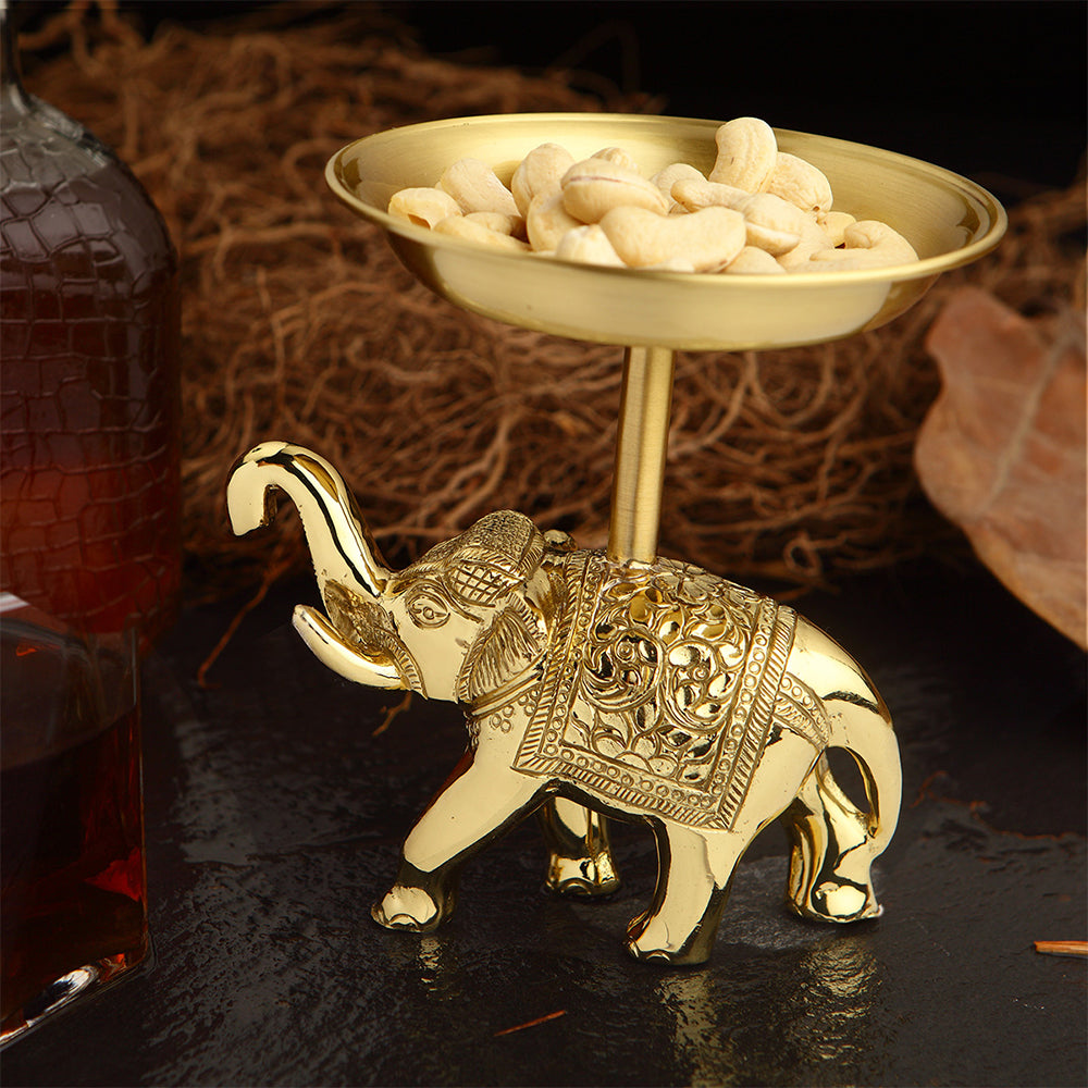 DECORATED ELEPHANT SNACK TRAY