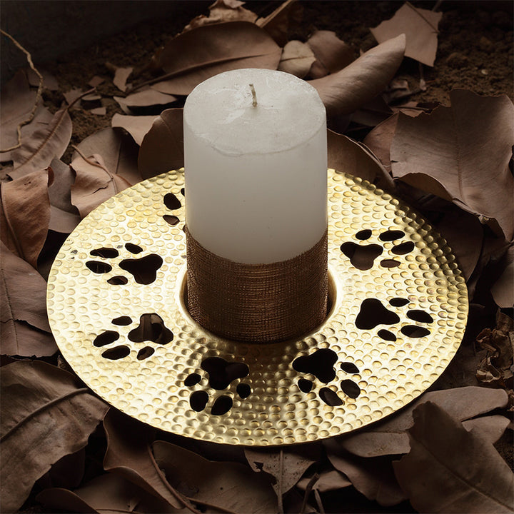 ROUND PUG MARKS - TEA LIGHT HOLDER