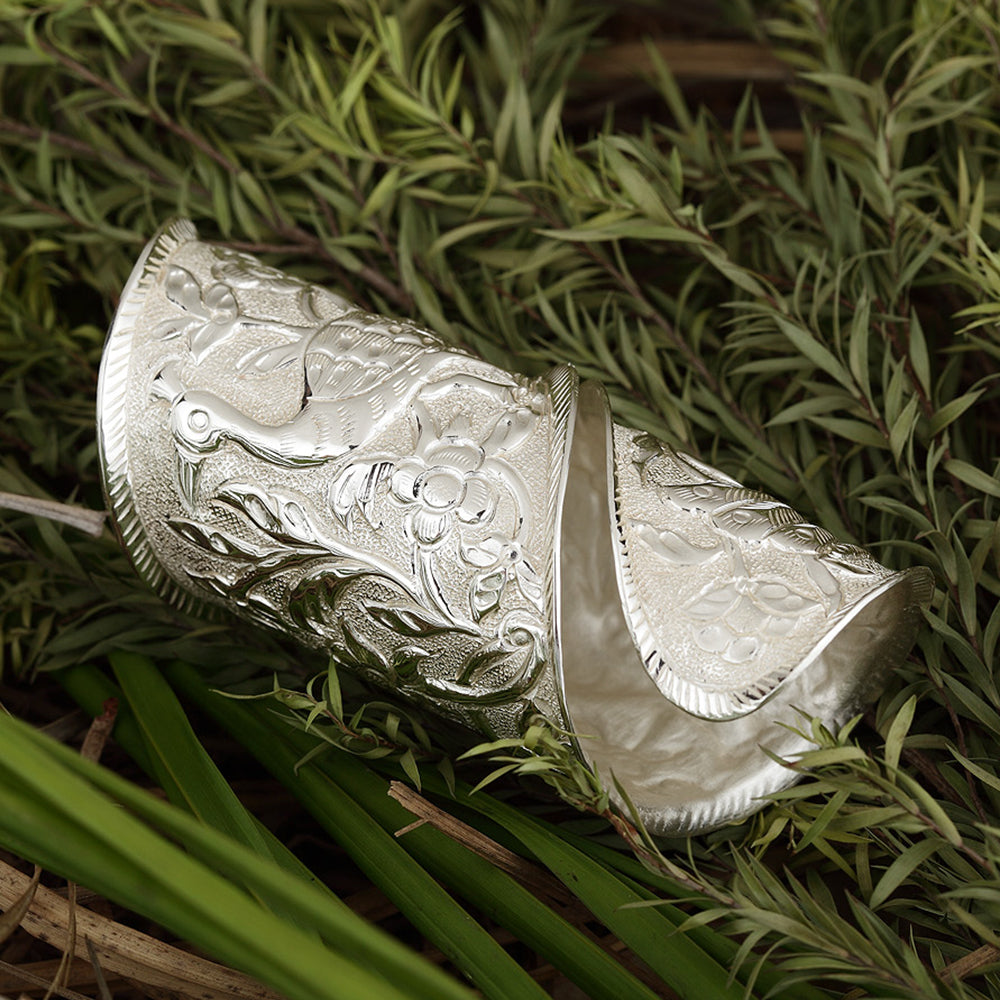 PEACOCK NAPKIN RING - SILVER PLATED