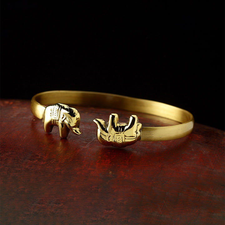 BRASS ELEPHANT BANGLE