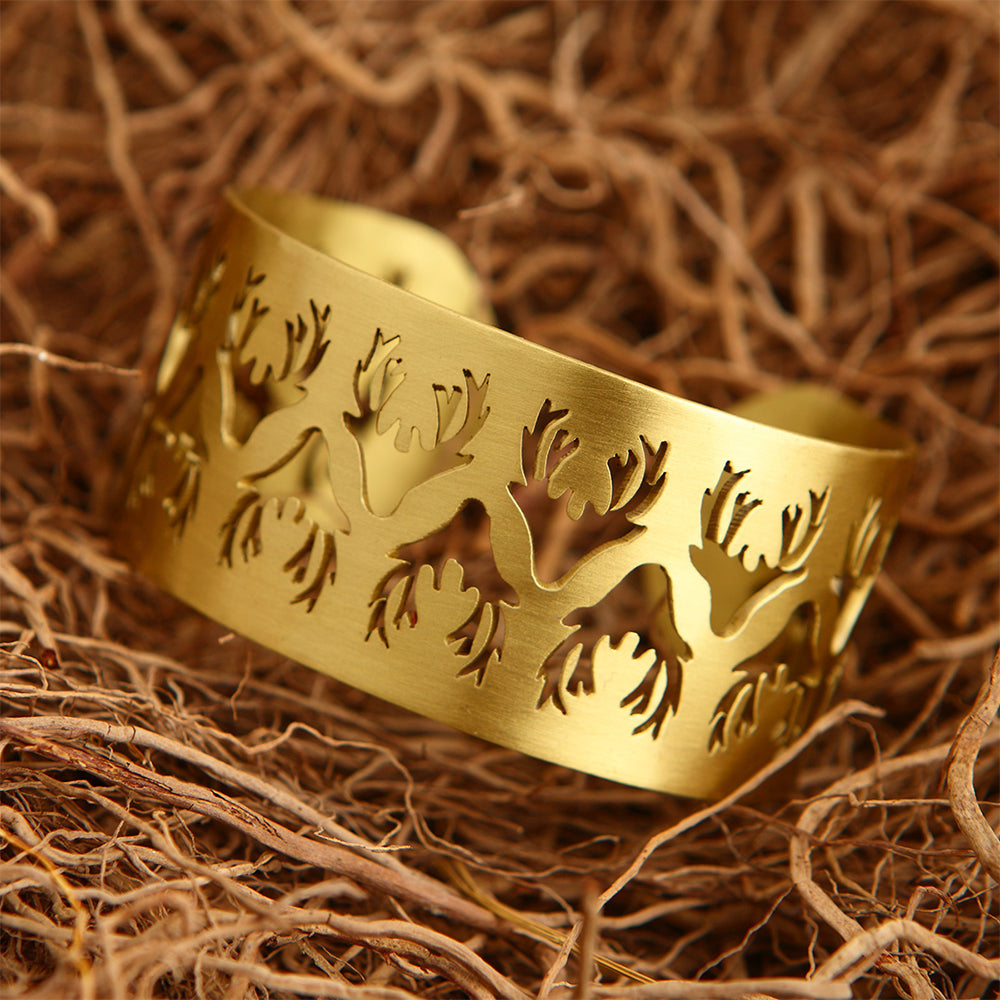 BRASS REINDEER BRACELET