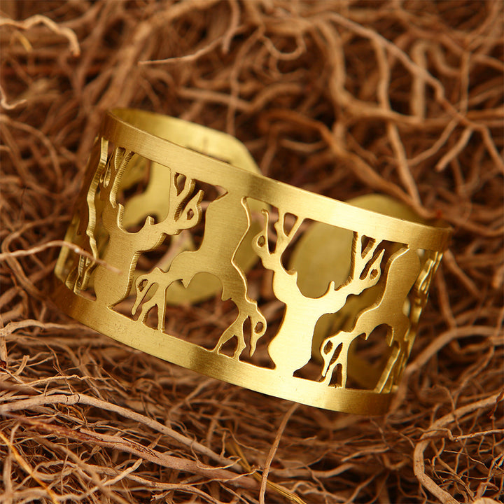 BRASS REINDEER BRACELET