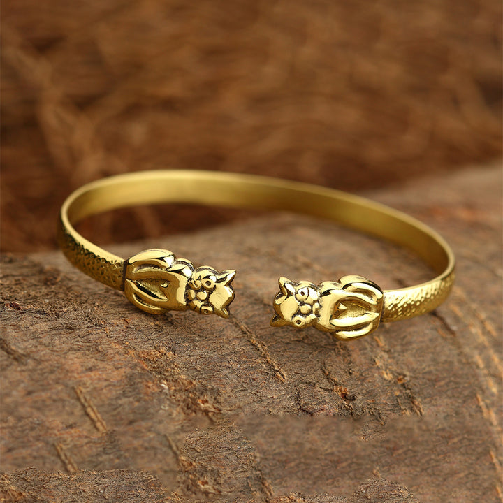 BRASS OWL BRACELET