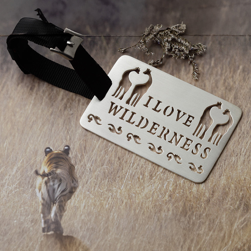 I LOVE WILDERNESS LUGGAGE TAG